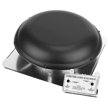 Air-Vent Air Vent 53847 All Season Metal Roof Mounted Power Attic Ventilator - Black AI576323